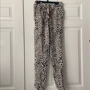 Leopard Jogger Pants NWT Size Small